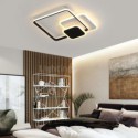 Square Frames Flush Mount Decorative Ceiling Light Bedroom Living Room