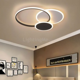 Round Flush Mount Light Fixture Modern Acrylic Ceiling Light Bedroom Living Room