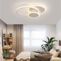 Round Flush Mount Light Fixture Modern Acrylic Ceiling Light Bedroom Living Room