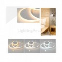 Round Flush Mount Light Fixture Modern Acrylic Ceiling Light Bedroom Living Room