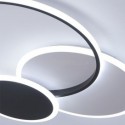 Round Flush Mount Light Fixture Modern Acrylic Ceiling Light Bedroom Living Room