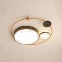 Modern Minimalist Flush Mount Round Ceiling Light Bedroom Living Room