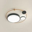 Modern Minimalist Flush Mount Round Ceiling Light Bedroom Living Room