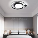 Contemporary Circular Flush Mount Ceiling Light Bedroom Living Room