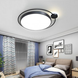 Simple Style Round Flush Mount Light Fixture Acrylic Ceiling Light Bedroom Living Room