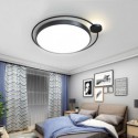 Simple Style Round Flush Mount Light Fixture Acrylic Ceiling Light Bedroom Living Room