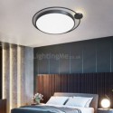 Simple Style Round Flush Mount Light Fixture Acrylic Ceiling Light Bedroom Living Room