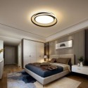 Minimalist Flush Mount Double Rings Ceiling Light Bedroom Living Room