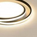 Minimalist Flush Mount Double Rings Ceiling Light Bedroom Living Room