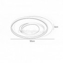 Irregular Round Flush Mount Ceiling Light for Bedroom Living Room