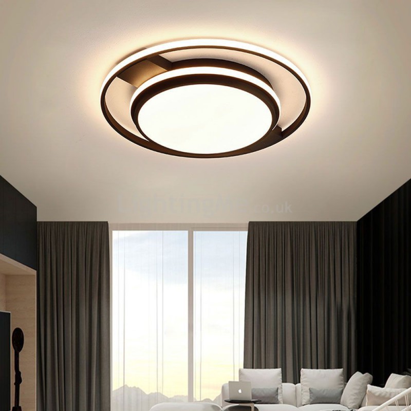 Modern Minimalist Flush Mount Light Fixture Round Ceiling Bedroom Living Room Lightingme - Flush Ceiling Lights For Bedroom Uk