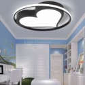 Acrylic Flush Mount Ceiling Light Heart Shaped Light Fixture Bedroom Living Room