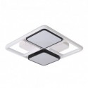 Modern Flush Mount Ceiling Light Acrylic Square Black and White Light Fixture for Bedroom Living Room