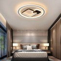 Modern Minimalist Ceiling Lamp Round and Square Flush Mount Light Fixture Bedroom Living Room