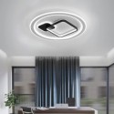 Modern Minimalist Ceiling Lamp Round and Square Flush Mount Light Fixture Bedroom Living Room