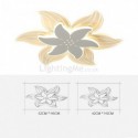 Elegant Flower Flush Mount Ceiling Light Unique Decorative Lighting Bedroom Dining Room