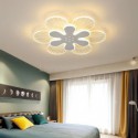 Modern Flush Mount Pretty Flower Decorative Ceiling Light Bedroom Living Room