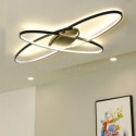 Modern Oval Flush Mount Ceiling Light Acrylic Decorative Light Fixture Living Room Dining Room