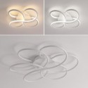 Linear Flush Mount Ceiling Light Modern Flower Design Light Living Room Dining Room