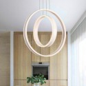 Double Ring Pendant Light Acrylic Halo Ring Ceiling Light Living Room Dining Room
