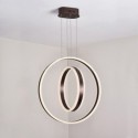 Double Ring Pendant Light Acrylic Halo Ring Ceiling Light Living Room Dining Room