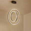 Double Ring Pendant Light Acrylic Halo Ring Ceiling Light Living Room Dining Room