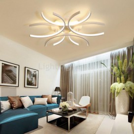 Modern Flush Mount Ceiling Light Silica Gel Decoration Light Bedroom Living Room