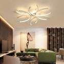 Modern Flush Mount Ceiling Light Silica Gel Decoration Light Bedroom Living Room