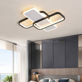 Modernism Rectangular Flush Mount Ceiling Light Acrylic Decoration Light Bedroom Living Room