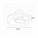 Modern Flush Mount Acrylic Double-Layer Heart Shaped Ceiling Light Bedroom Living Room