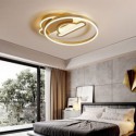 Modern Flush Mount Acrylic Double-Layer Cloud Shaped Ceiling Light Bedroom Living Room