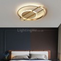 Modern Circular Flush Mount Acrylic Decorative Ceiling Light Bedroom Living Room