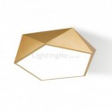 Gold Geometric Flush Mount Acrylic Ceiling Light Bedroom Living Room