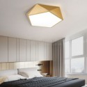 Gold Geometric Flush Mount Acrylic Ceiling Light Bedroom Living Room