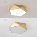 Gold Geometric Flush Mount Acrylic Ceiling Light Bedroom Living Room