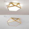 Gold Geometric Flush Mount Acrylic Ceiling Light Bedroom Living Room