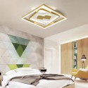 Square Flush Mount Modern Acrylic Ceiling Light Bedroom Living Room
