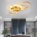 Halo Ring Flush Mount Modern Acrylic Ceiling Light Bedroom Living Room