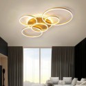 Halo Ring Flush Mount Modern Acrylic Ceiling Light Bedroom Living Room