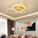 Halo Ring Flush Mount Modern Acrylic Ceiling Light Bedroom Living Room