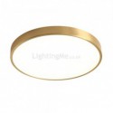 Round Flush Mount Modern Golden Acrylic Ceiling Light Bedroom Living Room