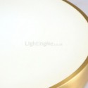 Round Flush Mount Modern Golden Acrylic Ceiling Light Bedroom Living Room