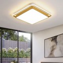 Golden Square Flush Mount Modern Simple Ceiling Light Living Room Bedroom