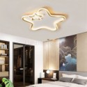 Creative Star Flush Mount Golden Star Ceiling Light Bedroom Kids Room