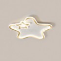 Creative Star Flush Mount Golden Star Ceiling Light Bedroom Kids Room