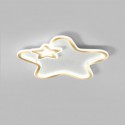 Creative Star Flush Mount Golden Star Ceiling Light Bedroom Kids Room