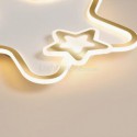 Creative Star Flush Mount Golden Star Ceiling Light Bedroom Kids Room