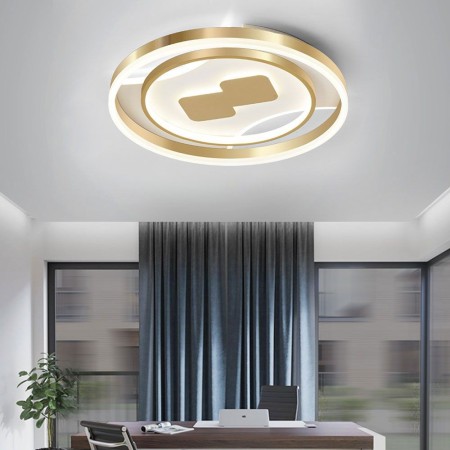 Modern Round Flush Mount Ceiling Light Bedroom Living Room