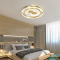 Modern Round Flush Mount Ceiling Light Bedroom Living Room