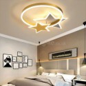 Star Flush Mount Ceiling Light Acrylic Double Stars Light Fixture Bedroom Kids Room